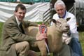 Andrew Coombs (judge) and John Davis with his Interbreed Supreme Champion Sheep ANM-LCS-504-17